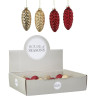 Набор HOUSE OF SEASONS, 12 шт. шишка, 4 вида, 10*15 см, красная/золото 84008